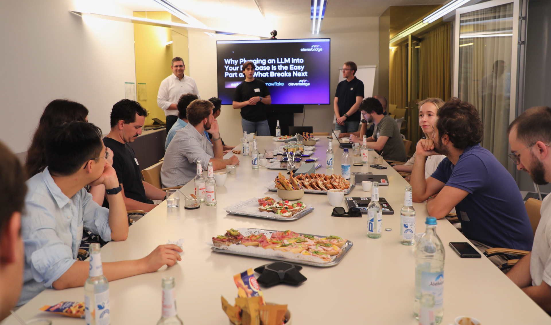 Founders and operators around a table at a previous session